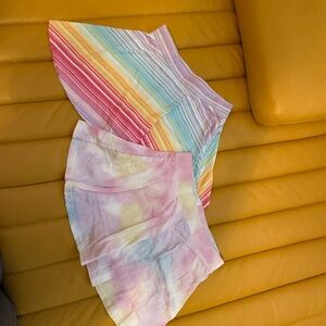 children’s place Place Rainbow and Pastel Skater Skirts nwot sz 10/12
